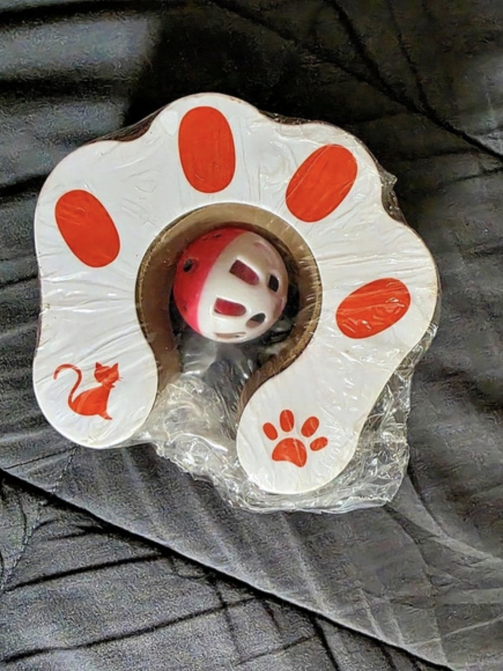 Cat Toy White & Orange